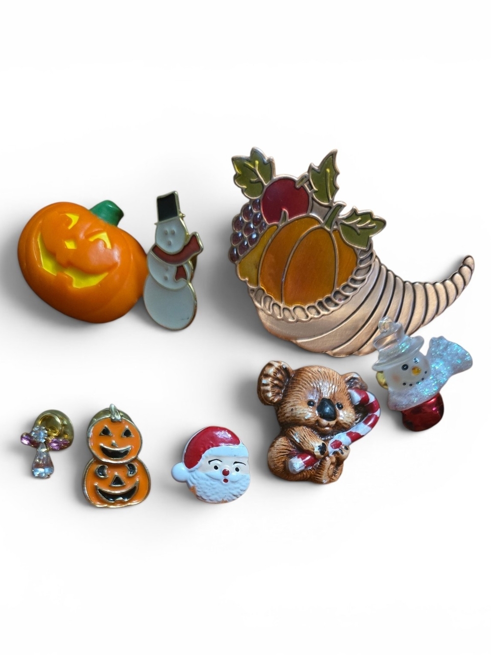 Enamel Pin Cornucopia  Christmas Halloween Holiday Pin Lot